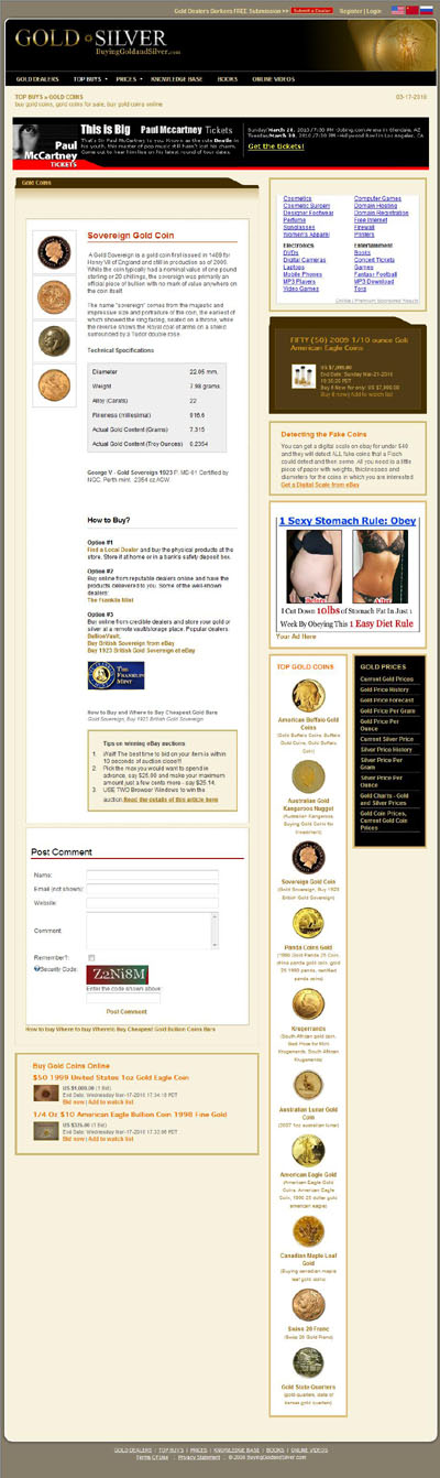 Gold Coins 4 Sale's European Gold Coins Page